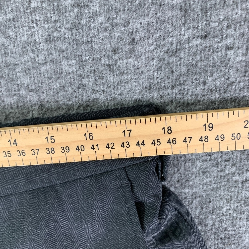 Brooks Brothers 2 Piece Suit Men 43R Gray Vitale Barberis Canonico Wool 35x30 - Picture 14 of 16